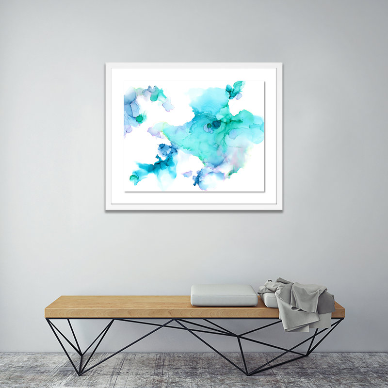 Ethereal Print by Julie Pelaez, White, 40" H x 48" W x 2.5" D