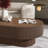  Alethia 44'' Handcrafted Oval Capsule Coffee Table – Fluted Solid Wood Design-1301811618