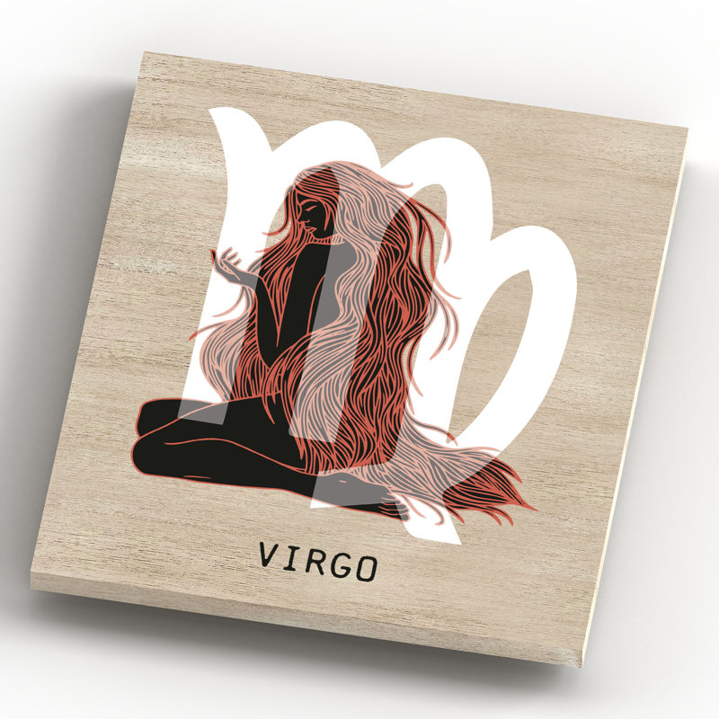 Kana Zodiac Virgo - Print on Wood