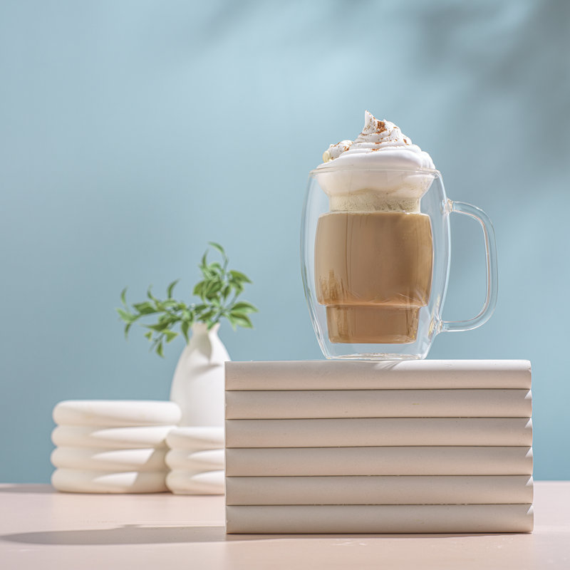 Verres à thé à double paroi JoyJolt Cadus, 16 oz