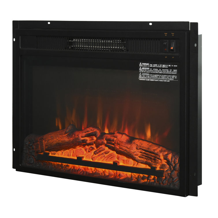 Tessanne 23'' W Black Electric Fireplace