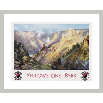 Yellowstone Park Northern Pacific Railway Poster After Thomas Moran by  -Framed Giclee Print