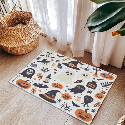 Tapis tressé rempli d'Halloween