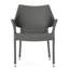 Fauteuil empilable en osier gris, 2 pièces