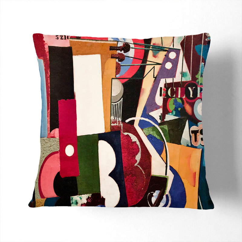 Composition Vol.4 Square Throw Cushion, Stone, 55cm H x 55cm W x 20cm D