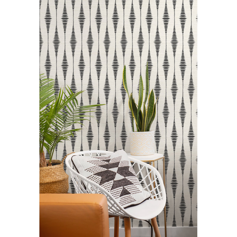 Striped Ikat Geometric Peel And Stick Wallpaper