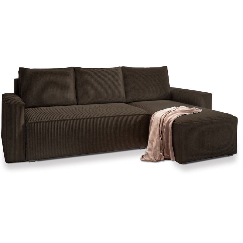 Shanett 3 Seater Sofa Bed, Brown