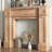 Burlywood Manufactured Wood Freestanding Fireplace-635791897
