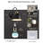 Rechargeable RGB LED Wall Sconce with Black Metal Shade, Removable Light, Remote Control and Timer