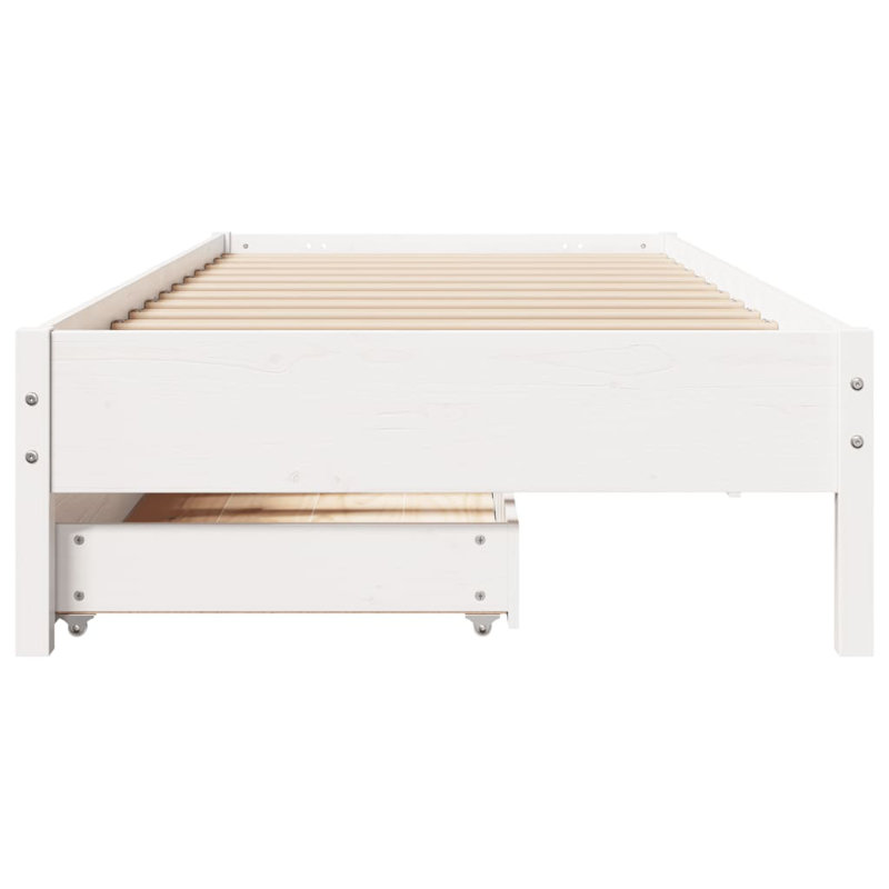 Chapelcrest Solid Wood Storage Bed, Single (3'), White