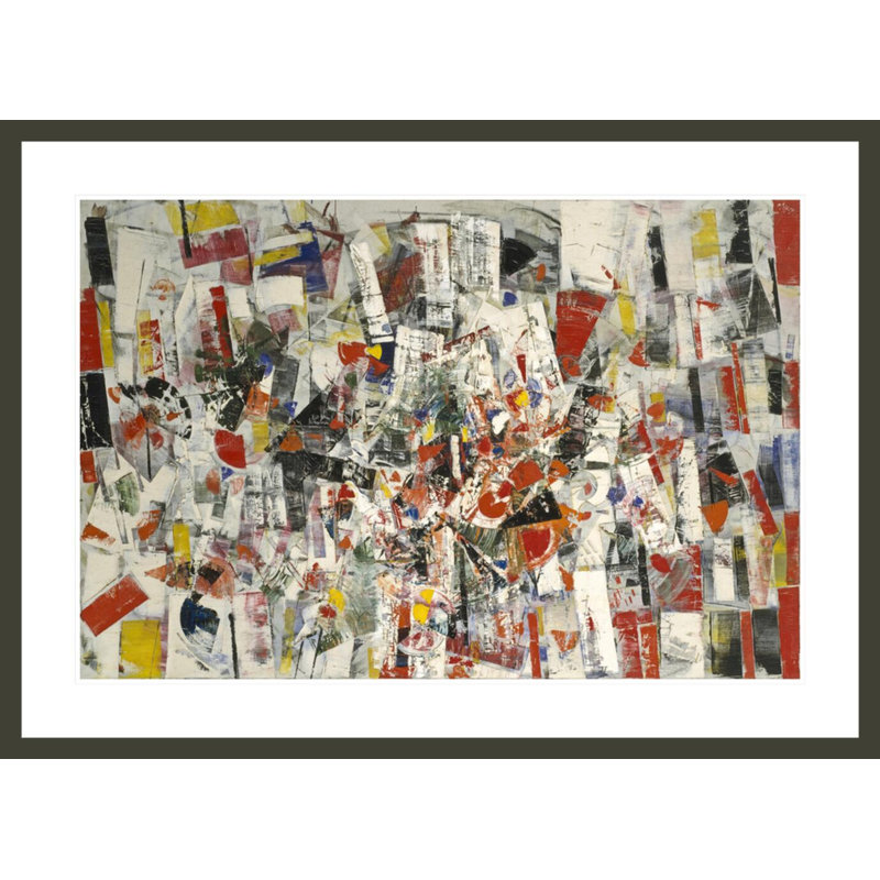 Composition (Composizione) par Tanc Vend Parmeggiani - Estampe numérique encadrée, H 30,15 po x l 41,5 po