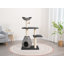 Catry 28" Cat Tree with Hammock and Rope Toy
