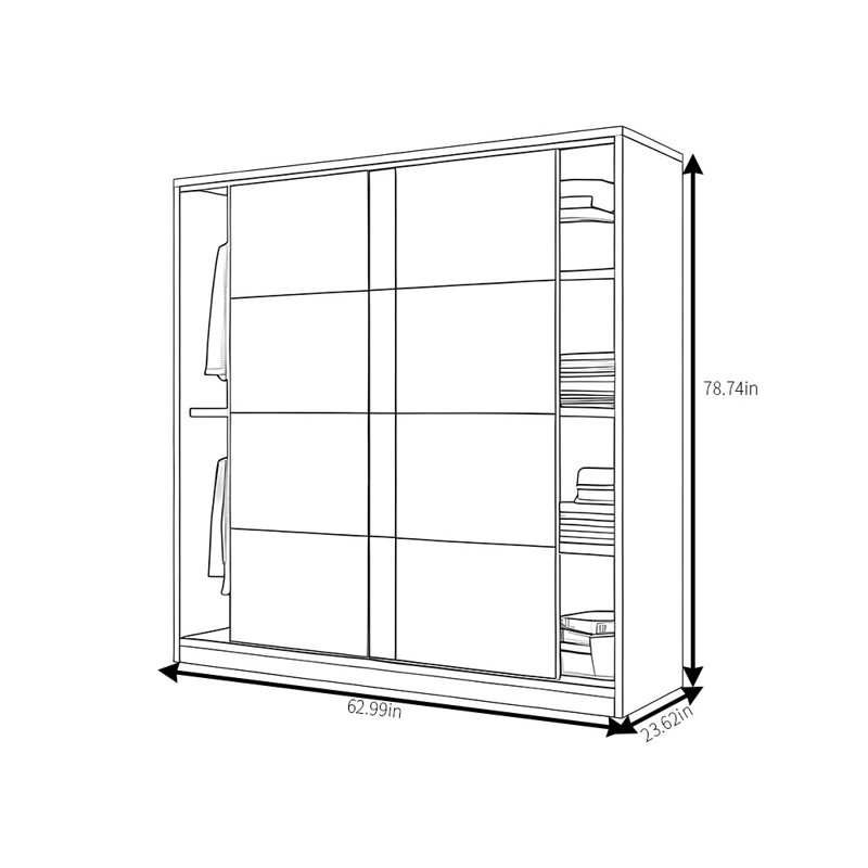 Parmelee, H 78,74 po x l 62,99 po x P 23,62 po