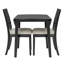 Ensembles de table de salle à manger 3 pièces peu encombrants en bois, conception moderne pour petite salle à manger