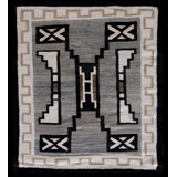 Hand Knotted Wool Geometric Area Rug