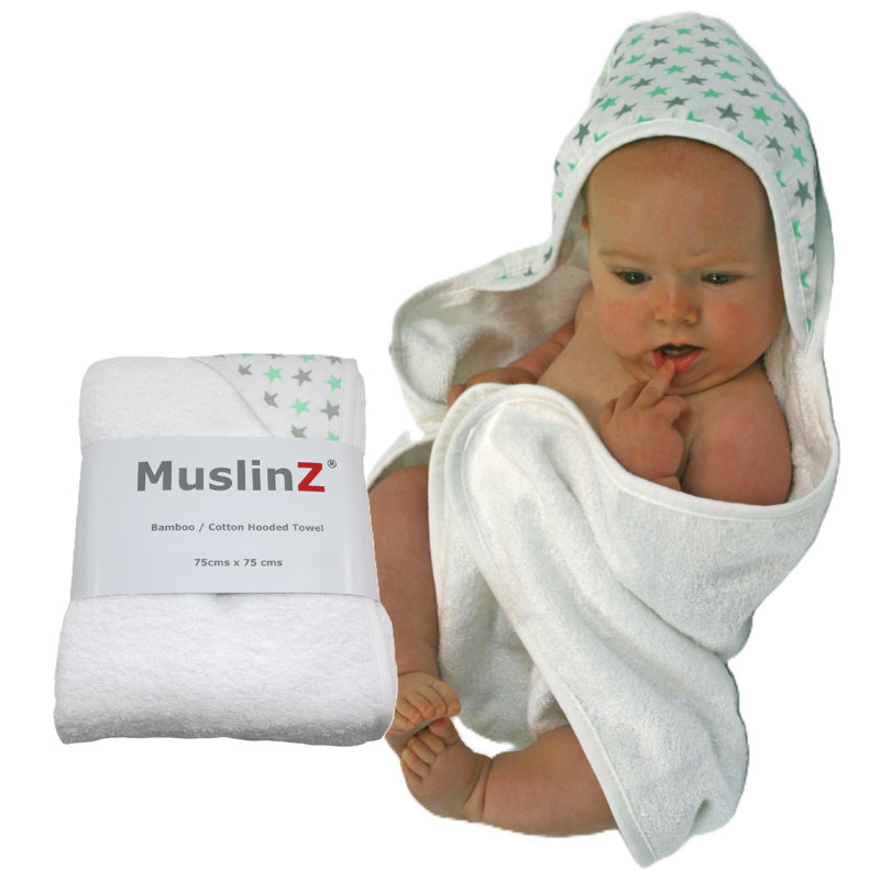 Bath Towel Single, MuslinZ Luxury Baby Hooded Towel