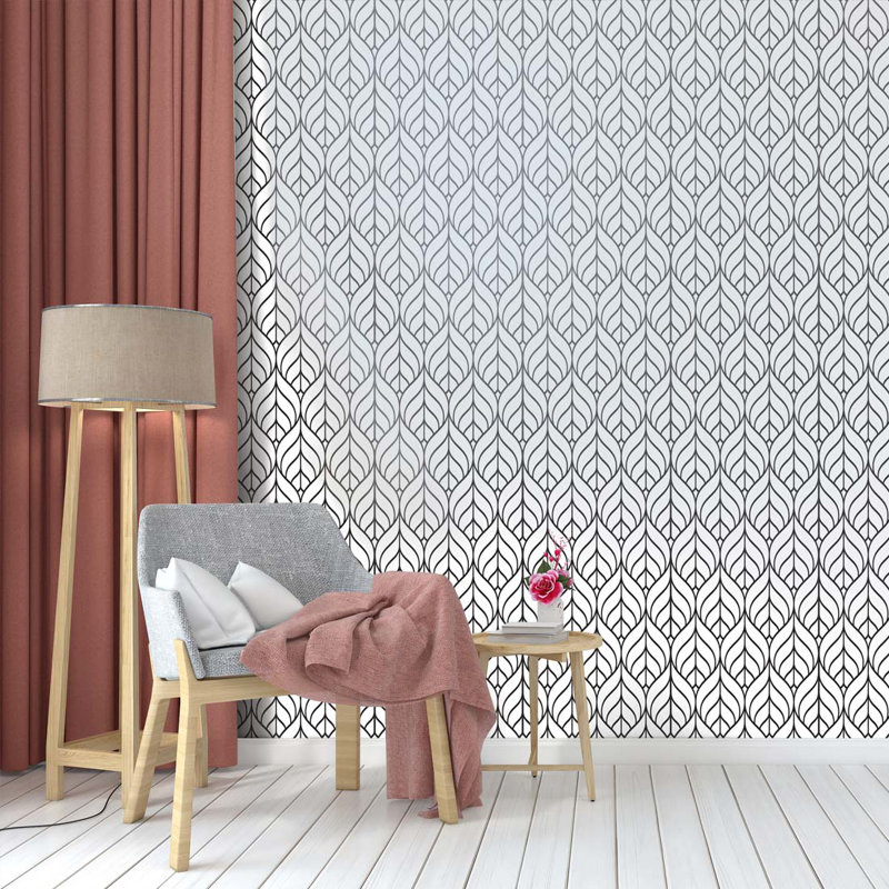 Rouleau de papier peint autocollant L 10,5 pi x l 24 po