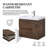 24" Floating Wall‑Mount Bathroom Vanity, Wood Melamine Cabinet with Resin & Calcium Carbonate Integrated Sink-1165978365