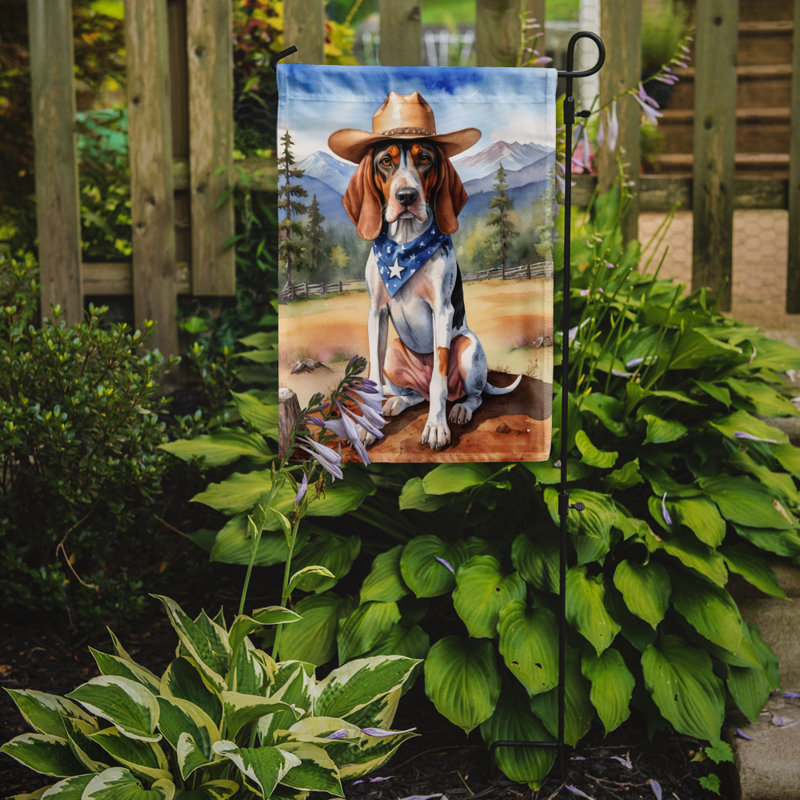 Drapeau Cowboy Welcome Garden, Coonhound américain