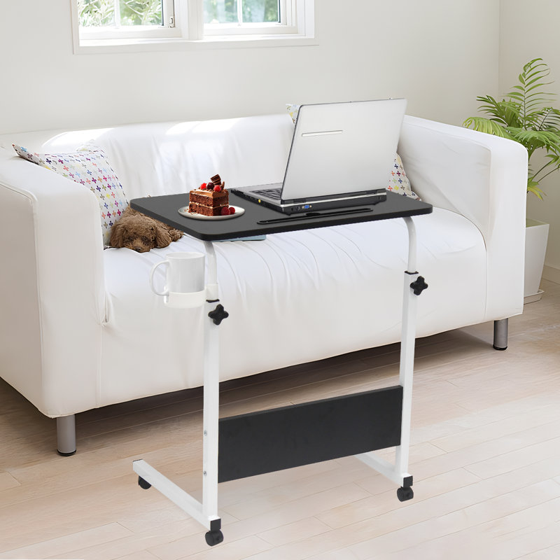 Adjustable Computer Desk, 69cm H x 60cm W x 40cm D, Black