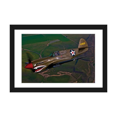 «A P-40E Warhawk» par Scott Germain - reproduction de photo sur toile tendue