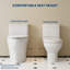 Toilette allongée une pièce ADA Comfort