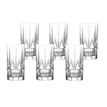 Crystalia USA 6 - Piece 12.25oz. Glass Highball Glass Glassware