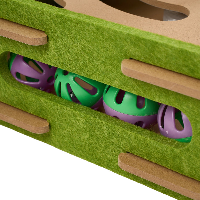 Interactive Cat Scratcher Puzzle Maze Box Toy