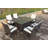 6 - Person Wicker Patio Dining Set with Rectangular Table , Cushions Included