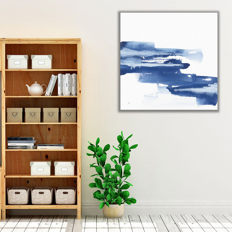 Classic Blue V - reproduction d'art sur toile, H 12 po x l 12 po