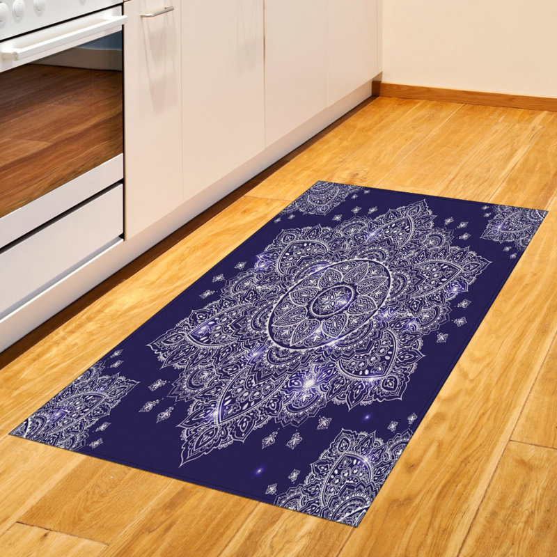 Ethnic High Density Long Fiber Poly Threads Decorative Area Rug Carpet, Rectangle 2'7" x 5'