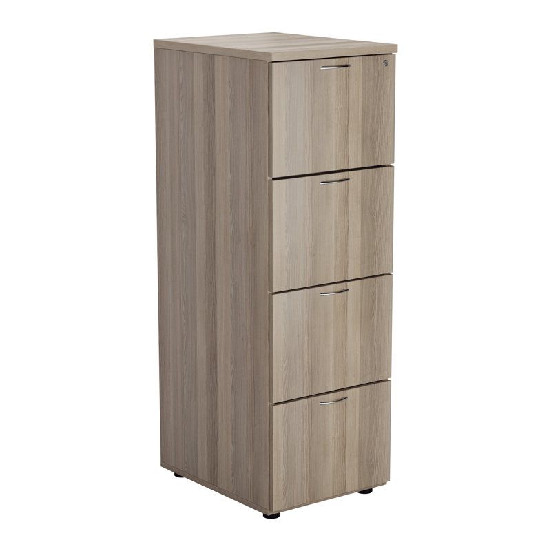 Buariki 46.4cm Wide 4 -Drawer File Cabinet, Grey Oak
