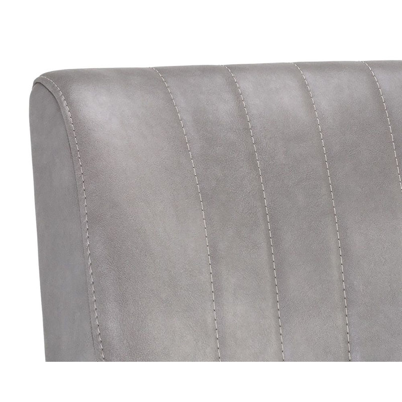 Halden Counter Stool - Bravo Metal, Counter Stool (26" Seat Height), Gray Seat/ Antique Brown Frame