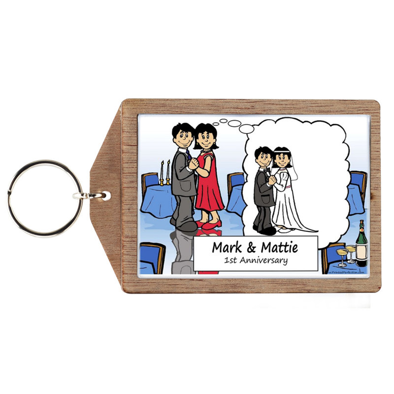 Personalized Anniversary Key Chain
