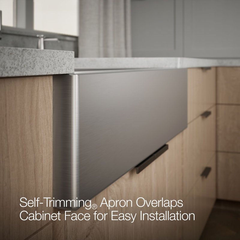 Strive 35.5" x 21.25 Self-Trimming SmartDivide Undermount Double-Bowl Kitchen Sink