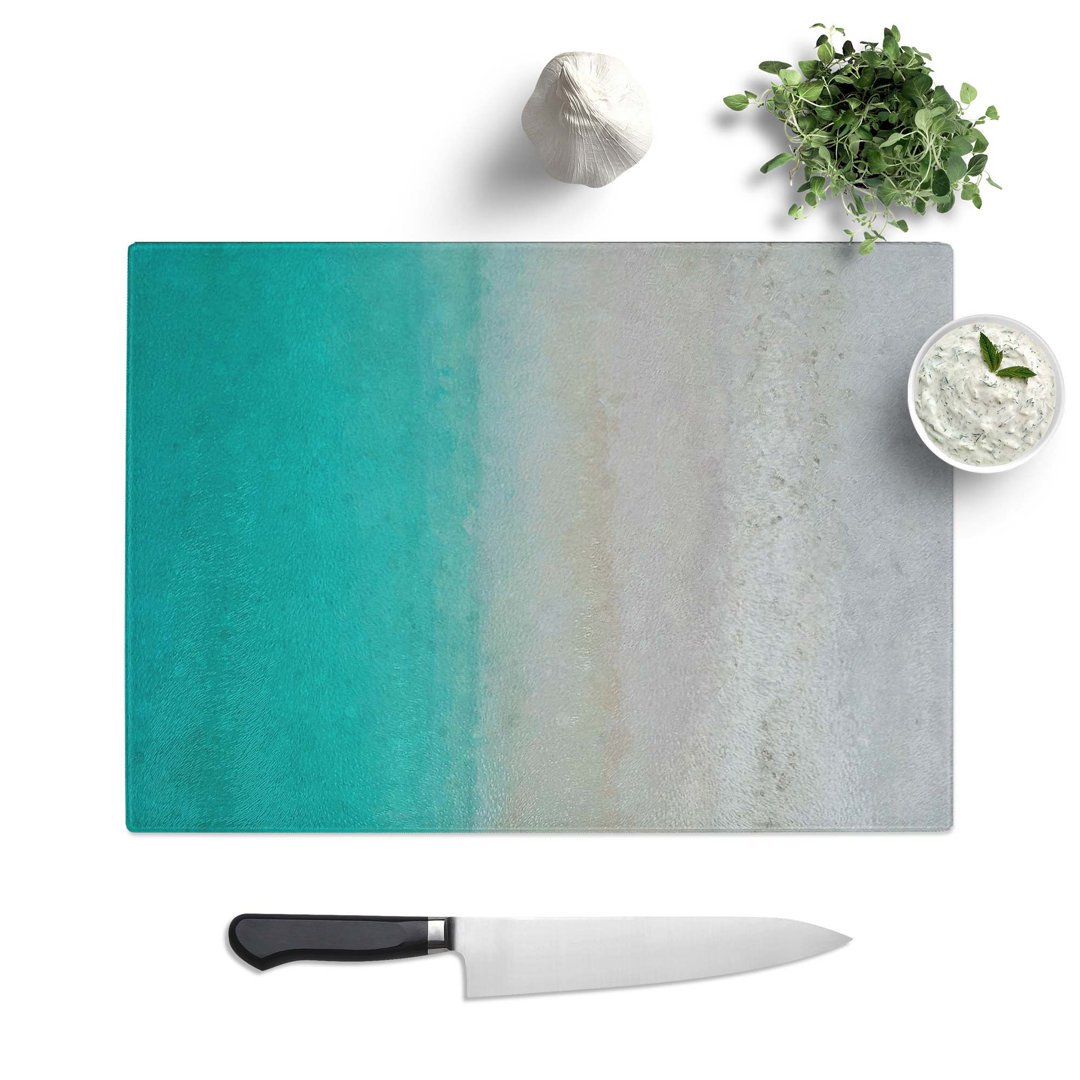 Glass Kuramathi Beach in The Maldives Chopping Board