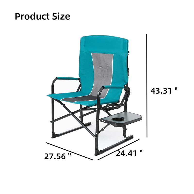 Chaise pliante portative de camping, Bleu