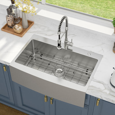 Évier de cuisine encastré 33 po x 33 po L 33 po x l 22 po Farmhouse