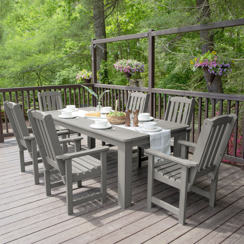 Ensemble repas pour 6 personnes Kile, Gris havre, L 84 po x l 42 po x H 30 po