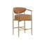 HELOISE Upholstered Stool with Metal Frame-602130928-602130933