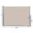 K-Like 71'' W x 2'' D Beige Cover Retractable Side Awning