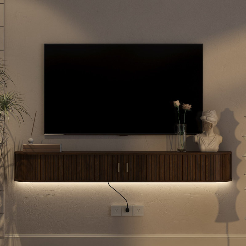 Meuble télé 68,8 po, Brun