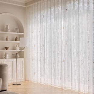 Semi Sheer Curtains For Living Room Bedroom Window Curtain 1 Panel
