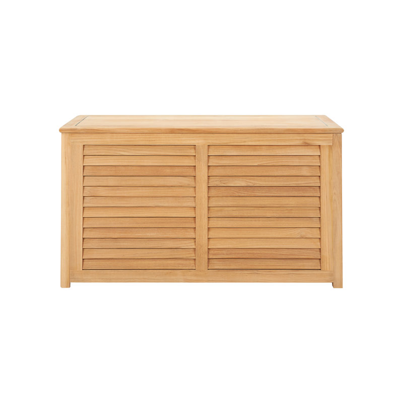 Coussin de rangement extérieur en teck Wickenburg