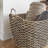 Seagrass Handmade Decorative and Functional Storage Basket with Handles