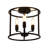 3-Light Flush Mount Ceiling Light