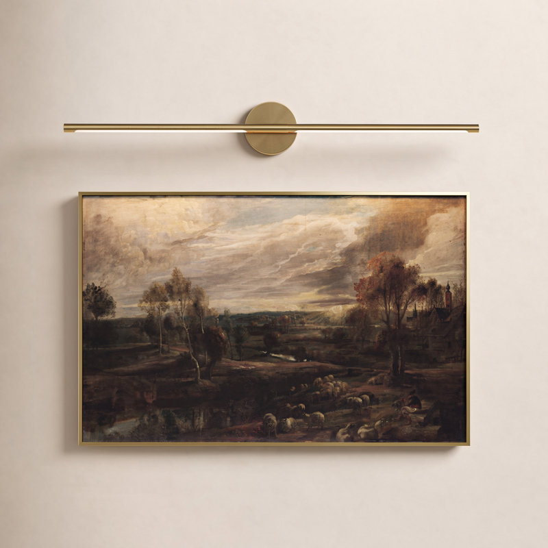 Lampe pour tableau à DEL 40 po avec télécommande (40 pièces), Or brossé