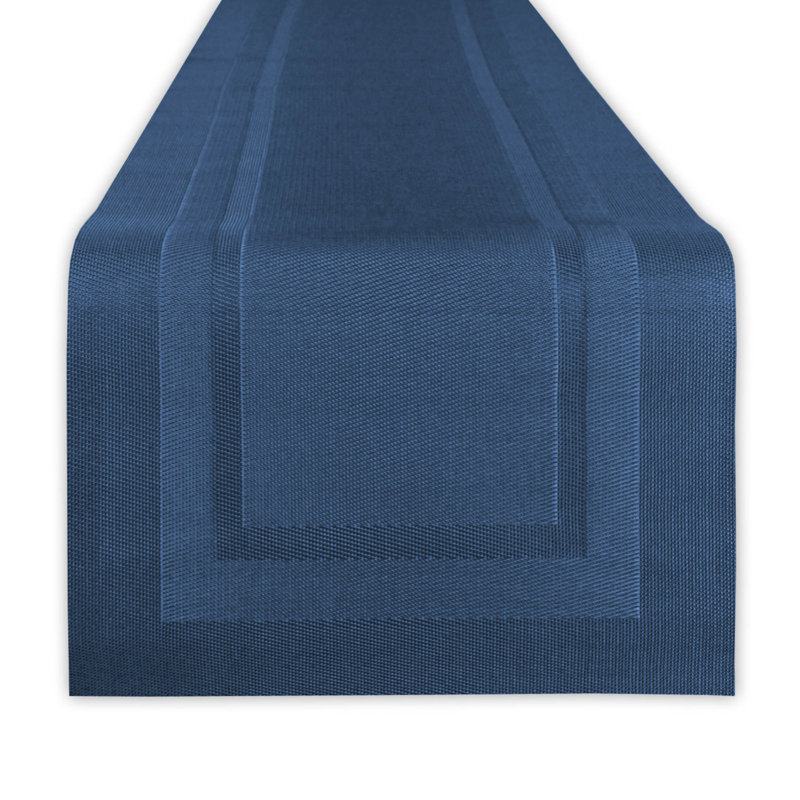 Zapata Vinyl Table Runner, Nautical Blue