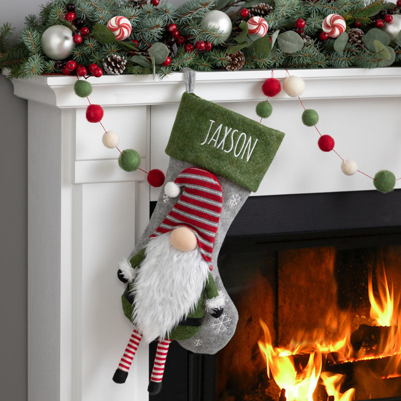 Gnome Character Personalized Stocking, Yes