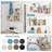  Wall Mount Cube Shelf Set Of 3,Floating Cube Shelves For Space Discovery, Light Oak-1900201034